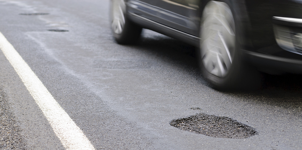 Does my auto insurance cover damage caused by potholes?